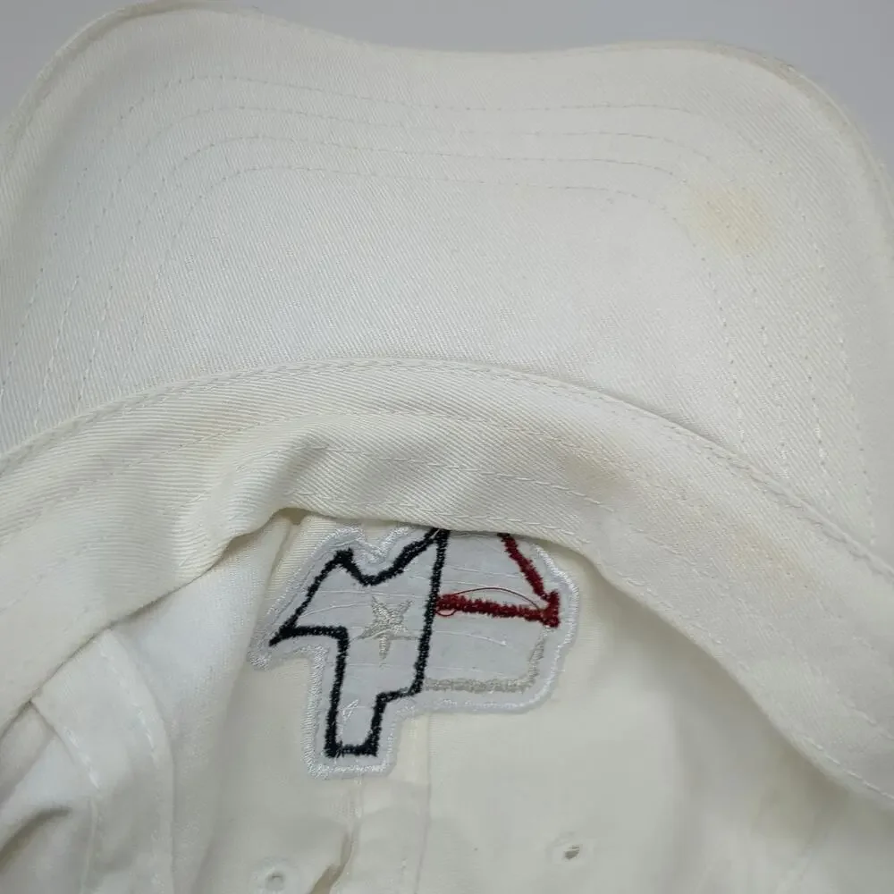 Sonoma Baseball Cap White One Size State of Texas Flag Patch Slideback Hat